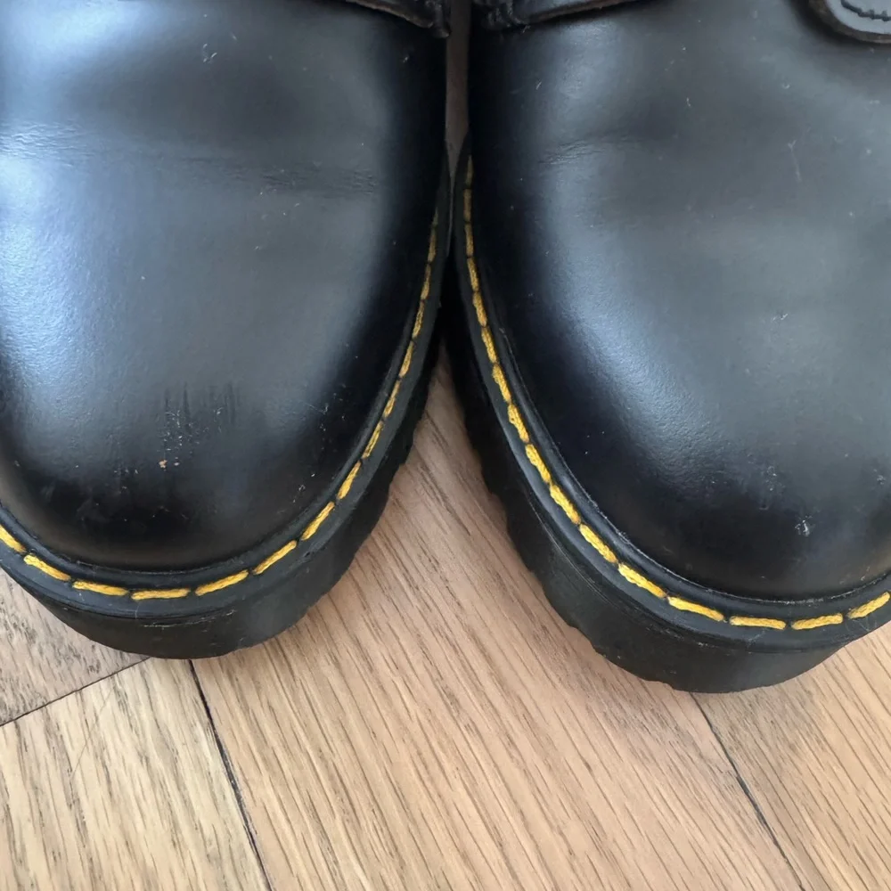 Dr. Martens Black Combat Boots with Rugged Sole - Picture 4 of 6
